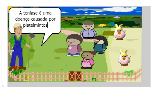 Nós vamos falar nessa historinha sobre a doença chamada teníase.