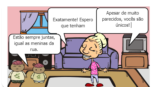 Matheus e Miguel têm dúvidas sobre suas semelhanças físicas e resolvem tirá-las com sua vó.