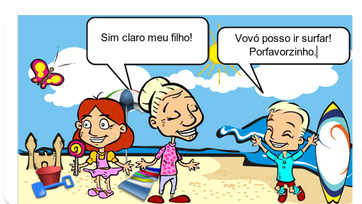 Uma historia em que vão pra praia e brinca e comem e surfam é bem legal vamos ver como foi.<br />
Matheus e Natália<br />

