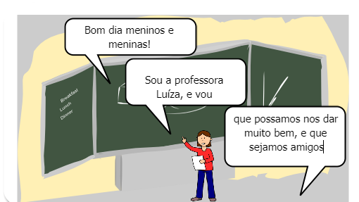 Bety sonhava com o encontro com os novos colegas