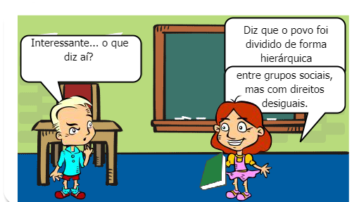 Um breve diálogo entre dois colegas sobre os períodos históricos da Educação do Campo no Brasil.