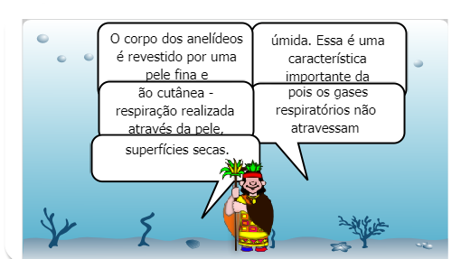 A mãe natureza vai apresentar alguns filos e subfilos do ambiente aquático.
