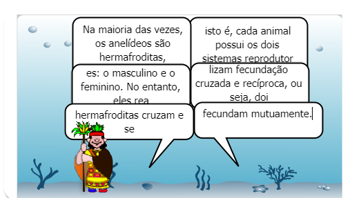 A mãe natureza vai apresentar alguns filos e subfilos do ambiente aquático.