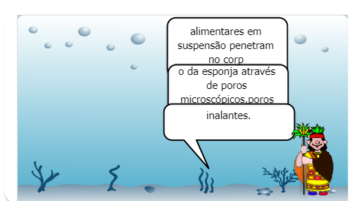 A mãe natureza vai apresentar alguns filos e subfilos do ambiente aquático.