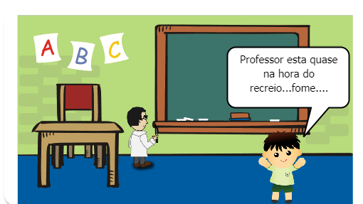 O meu dia na escola