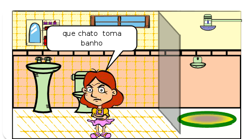 ela vai  brica no  seu quarto com seu animal  fim.