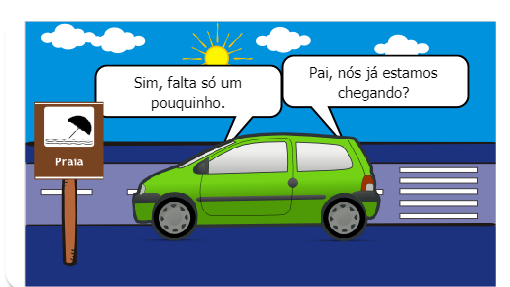 Minha viagem para a praia