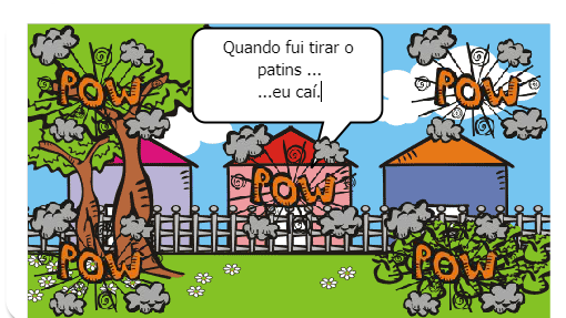 Vovó Alice conta a história de quando quebrou seu braço (baseada em fato real, porém contada no futuro)