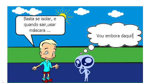 O Alien vem saber o que está acontecendo no Planeta Terra