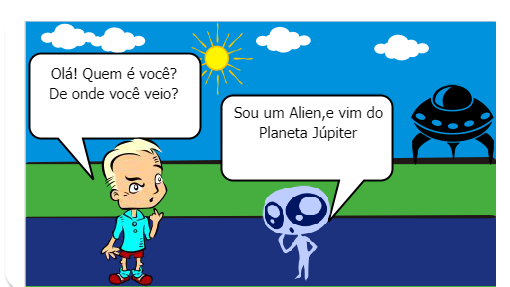 O Alien vem saber o que está acontecendo no Planeta Terra