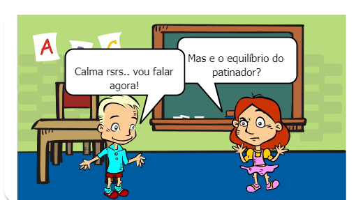 O equilíbri o com lâminas e a física