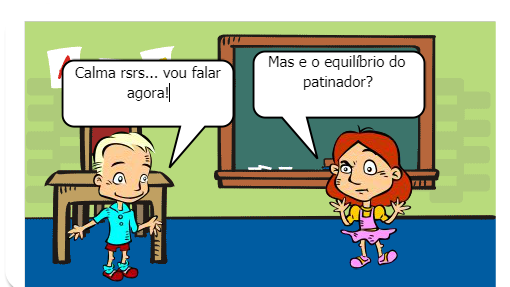 O equilíbrio com lâminas e a física