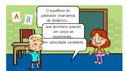 O equilíbri o com lâminas e a física