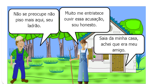 Luiz ficou muito triste com a acusação e os dois acabaram brigando.