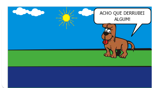 o cachorro louco.