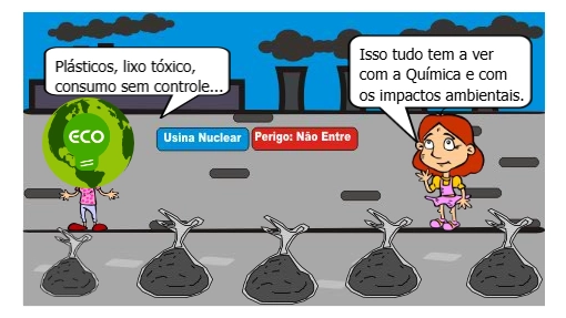 A HQ mostra dois futuros possíveis: um destruído pela sociedade de consumo e outro sustentável — tudo depende das escolhas dos personagens.