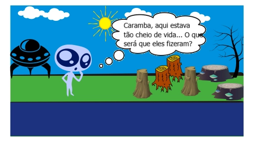 Extraterrestre visita a terra e tenta entender o comportamento do povo