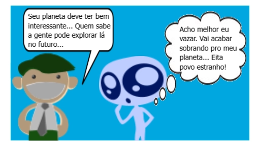 Extraterrestre visita a terra e tenta entender o comportamento do povo